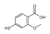 4-疏基-2-甲氧基苯甲酸结构式