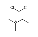dichloromethane, 2-methylbutan-2-ylium salt结构式