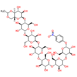 4,6-亚乙基-对硝基苯-Alpha-D-麦芽七糖苷图片
