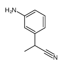 2-(3-aminophenyl)propanenitrile structure