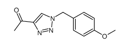 1-{1-[(4-Methoxyphenyl)methyl]-1H-1,2,3-triazol-4-yl}ethan-1-one结构式