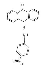 anthraquinone-mono-(4-nitro-phenylhydrazone)结构式