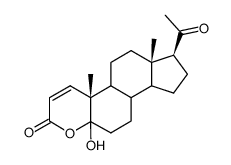 5-Hydroxy-4-oxa-1-pregnen-3,20-dion结构式