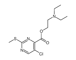 5-chloro-2-methylsulfanyl-pyrimidine-4-carboxylic acid-(2-diethylamino-ethyl ester) Structure