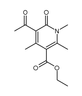 5-acetyl-1,2,4-trimethyl-6-oxo-1,6-dihydro-pyridine-3-carboxylic acid ethyl ester Structure