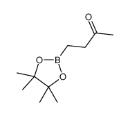 4-(Tetramethyl-1,3,2-dioxaborolan-2-yl)butan-2-one结构式