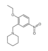 1-(2-ethoxy-5-nitro-benzyl)-piperidine Structure