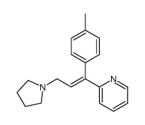 2-[1-(4-methylphenyl)-3-pyrrolidin-1-ylprop-1-enyl]pyridine Structure