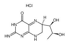 醌-(6R)-二氢-L-生物蝶呤盐酸盐结构式