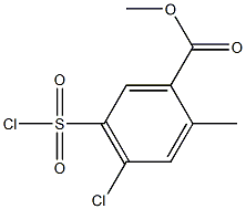 4-Chloro-5-chlorosulfonyl-2-methyl-benzoic acid methyl ester Structure
