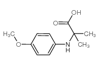 N-(4-甲氧基苯基)-2-甲基丙氨酸结构式