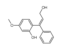 3-(2-hydroxy-4-methoxyphenyl)-3-phenyl allyl alcohol结构式