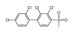 2,3-dichloro-1-(2,4-dichlorophenyl)-4-methylsulfonylbenzene Structure