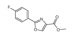 Methyl 2-(4-fluorophenyl)-1,3-oxazole-4-carboxylate结构式