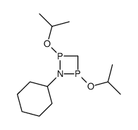 1-cyclohexyl-2,4-di(propan-2-yloxy)-1,2,4-azadiphosphetidine结构式