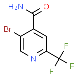 5-Bromo-2-(trifluoromethyl)isonicotinamide Structure