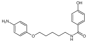 N-[5-(4-aminophenoxy)pentyl]-4-hydroxybenzamide结构式
