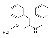 N-benzyl-1-(2-methoxyphenyl)propan-2-amine,hydrochloride结构式