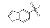 1H-吲哚-5-磺酰氯结构式