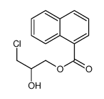 (3-chloro-2-hydroxypropyl) naphthalene-1-carboxylate结构式
