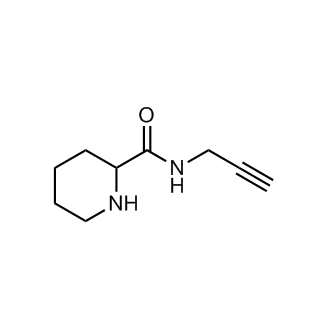 N-(丙-2-炔-1-基)哌啶-2-甲酰胺结构式