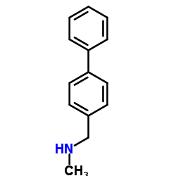 N-(1,1'-联苯-4-基甲基)-N-甲胺结构式