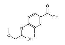 3-碘-4-(2-甲氧基乙酰氨基)苯甲酸结构式
