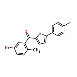 (5-Bromo-2-methylphenyl)[5-(4-fluorophenyl)-2-thienyl]methanone Structure