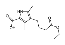 2,4-DIMETHYL-3-(CARBETHOXY PROPYL)-PYRROLE-5-CARBOXYLIC ACID结构式
