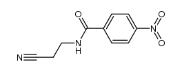 N-(4-nitro-benzoyl)-β-alanine nitrile结构式