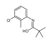 N-(3-氯-2-甲基苯基)-2,2-二甲基-丙酰胺结构式