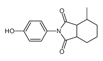 2-(4-hydroxyphenyl)-4-methyl-3a,4,5,6,7,7a-hexahydroisoindole-1,3-dione结构式