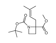 1-TERT-BUTYL 2-METHYL 2-(3-METHYLBUT-2-EN-1-YL)AZETIDINE-1,2-DICARBOXYLATE Structure