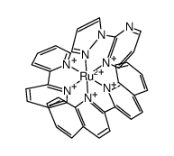 (2,2'-bipyridine)(2,2'-biquinoline)((2-pyrimidyl)-1-pyrazole)ruthenium(II)(2+) Structure