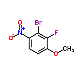 2-Bromo-3-fluoro-4-methoxy-1-nitrobenzene结构式