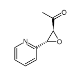 Ethanone, 1-[3-(2-pyridinyl)oxiranyl]-, trans- (9CI) structure