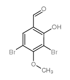 3,5-二溴-2-羟基-4-甲氧基苯甲醛结构式