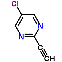 5-氯-2-乙炔嘧啶结构式