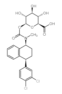 Sertraline Carbamoyl Glucuronide Structure