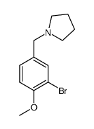 1-(3-Bromo-4-methoxy-benzyl)-pyrrolidine结构式