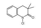 1-chloro-3,4-dihydro-3,3-dimethylquinolin-2(1H)-one结构式