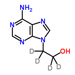 [2-(6-Amino-9H-purin-9-yl)ethanol-d4 Structure