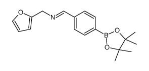 4-(4-呋喃基氨基甲基)苯硼酸频哪醇酯结构式