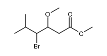 methyl 4-bromo-3-methoxy-5-methylhexanoate Structure
