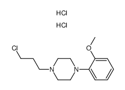 1-(2-甲氧基苯基)-4-(3-氯丙基)哌嗪双盐酸盐结构式