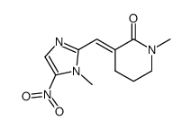 1-Methyl-3-[1-(1-methyl-5-nitro-1H-imidazol-2-yl)-meth-(E)-ylidene]-piperidin-2-one Structure