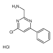 (4-chloro-6-phenylpyrimidin-2-yl)methanamine,hydrochloride Structure