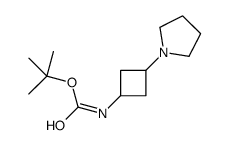 tert-butyl 3-(pyrrolidin-1-yl)cyclobutylcarbamate Structure