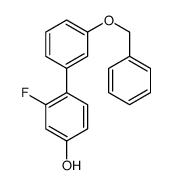 3-fluoro-4-(3-phenylmethoxyphenyl)phenol结构式