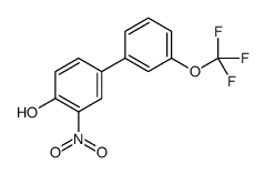 2-nitro-4-[3-(trifluoromethoxy)phenyl]phenol结构式